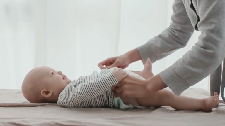 Mom Changing Diaper